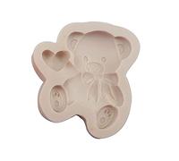 Hattba Moule en silicone en forme de bonbon en forme d'ours en forme de bonbon pour décoration de gâteau en résine époxy