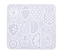 Hattba Moules en silicone pour boucles d'oreilles en forme de fruits, pendentifs en résine, moules pour loisirs créatifs