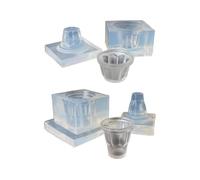 Hattba Moules réutilisables en silicone faits à la main en forme de bol pour créer des aliments miniatures détaillés et artistiques