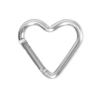 Hattba Mousqueton en forme de cœur en alliage d'aluminium avec mousqueton à ressort pour sac à dos de camping