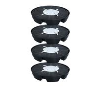 Hattba Plateaux étanches pour pots de fleurs avec base d'arrosage automatique avec protection contre les débordements, support surélevé pour serres, sacs de culture hydroponique, soucoupes avec grille