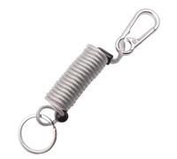 Hattba Porte-clés à ressort en spirale extensible - Porte-clés rétractable - Bobine élastique