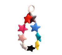 Hattba Porte-clés en silicone coloré en forme d'étoile pour chambre d'enfant et espace d'étude