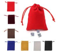 Hattba Sacs avec cordon de serrage pour jeux de société, cartes de transfert, jouets, bijoux, sac de rangement 13 x 18 cm