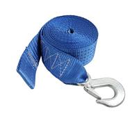Hattba Sangle de treuil avec crochet pour véhicules de remorquage - Sangle de rechange robuste - Accessoires de remorque de bateau - 50 cm / 78 cm / 10 m