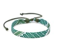 Hattba Style Moyen-Orient Bracelet tissé confortable en fil de coton ethnique Accessoire de bijoux pour homme et femme, 18-32cm/7.09-12.60inch, Coton
