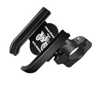Hattba Support de téléphone de moto résistant aux chocs en alliage d'aluminium pour des trajets sûrs et fluides, facile à visionner avec prise en main antichoc