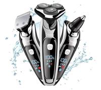 Hatteker Rasoir électrique 3 EN 1 rasage pour barbe avec rasoir électrique Hatteker pour hommes avec rasoir de précision s