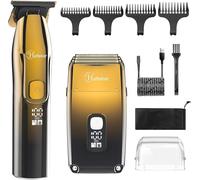 Hatteker Rasoir électrique à tête chauve pour homme, tondeuse de précision, tondeuse à barbe, triple lame, étanche, sans fil