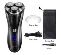 Hatteker rasoirs électriques pour hommes Tondeuse à barbe étanche sans fil