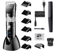 Hatteker Tondeuse à cheveux professionnelle Tondeuses sans fil Tondeuse à cheveux Rasoir à barbe Kit de coupe de cheveux électrique