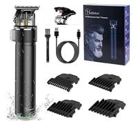 Hatteker Tondeuse à cheveux Tondeuse à Barbe électrique Pro - Tondeuse à cheveux Pour homme Batterie Rechargeable par USB - Noir