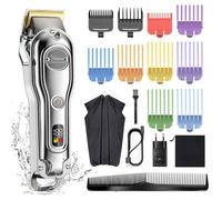 Tondeuse Cheveux + Barbe Hatteker RFC-696 Peignes Sabots Colerés Gris Gris