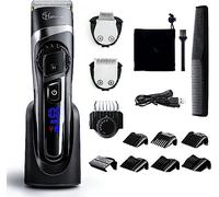 Hatteker Tondeuse Cheveux Professionelle Multifonctionnelle 3 en 1 Tondeuse à cheveux de précision Tondeuse Barbe pour Homme Rechargeable Fonctionne sur batterie et sur secteur Etanche