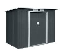HATTORO P100 Métal Appareil Maison 213 x 130 x 173 cm Abris Jardin Abri de Jardin Toit