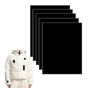 HattusaShield 5 Pièces Patchs de Réparation en Nylon, Patchs de Réparation pour Doudoune, Noir Ruban de Auto-adhésif Imperméable Tissu pour Sacs, Imperméables, Tente, Sacs de Couchage(20 x 14.5 cm)