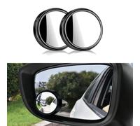 HattusaShield Lot de 2 Rétroviseurs Spot Retroviseur Voiture pour Voitures, Miroir Rond 360° Ajustable HD, Rétroviseurs Convexes Étanches pour Voiture, Grand Angle Mort Miroir Universel