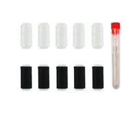 HattusaShield Lot de 28 Fils à Coudre en Polyester, 10 Bobines 200 Mètres Fil De Couture Noir Blanc, 18 Aiguilles Métalliques, pour Machine à Coudre à la Main, Broderie, Travaux Manuels