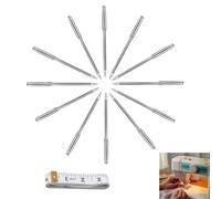 HattusaShield Lot De 60 Aiguilles De Machine à Coudre, 6 Tailles 65/9,75/11,80/12,90/14,100/16 et 110/18, Compatibles Avec La Plupart Des Machines à Coudre Domestiques,Inclus Mètre à Ruban de Tailleur