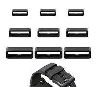 HattusaShield Lot de 9 Boucles de Rechange en Caoutchouc Siliconé, Boucles de Bracelet de Montre, Bracelet de Retenue, Support de Montre, pour Femme Homme Enfant, 18/20/22mm
