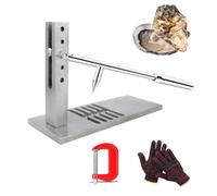 HaTur Oyster shucker Outil à Huîtres en Acier Inoxydable Machine à Ouvrir les Huîtres Robuste D'ouverture Huîtres Outil à Fruits de Mer pour Les Ménages Restaurant Et Les Barbecues