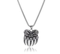 HATUROPO Collier Le Pendentif Collier Pendentif Carte de Palestine de Couleur Argent pour Femmes Hommes Cadeaux palestiniens Carte Ethnique Bijoux Cadeaux d'anniversaire