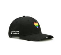 Hatwell Casquette Baseball Fierté LGBT, Cœur Arc-en-Ciel Brodé Unisexe (Homme et Femme) Chapeau Gay Pride
