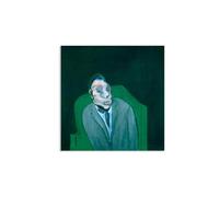 Hau3sh3a Francis Bacon Impression sur toile Tête d'un homme CéLèBre Peinture sur toile Reproductions de Tableaux Poster Decoratifs Muraux Salon50x50cm(20x20in) Sans cadre
