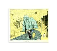 Hau3sh3a Lyonel Feininger CéLèBre Impression Sur Toile dimanche matin Poster Reproduction De Peintures à L’Huile Abstrait Sur Toile Pour DéCoration De Salon60x50cm(24x20in) Toile uniquement