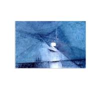 Hau3sh3a Lyonel Feininger CéLèBre Impression Sur Toile Fenris Loup Poster Reproduction De Peintures à L’Huile Abstrait Sur Toile Pour DéCoration De Salon45x30cm(18x12in) Toile uniquement