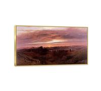 Hau3sh3a Solitude by John Martin Tableau Poster Reproduction de peintures célèbres tableau decoration vintage paysage décoration murale salon 110x60cm(43x24in) Cadre
