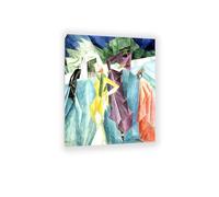 Hau3sh3a Tableaux CéLèBres Lyonel Feininger Jésuites II Poster Reproduction sur Toile Art Mural Tableaux Decoratifs Muraux Salon80x60cm(31x24in) Cadre intérieur