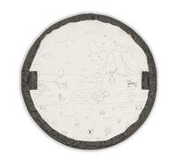 hauck 2 en 1 Tapis de Jeux Bebe et Sac de Rangement Play N Tidy, Organisateur de Jouet Enfant Rond, Diamètre 120 cm, Cordon de Serrage, Lavable, Gris