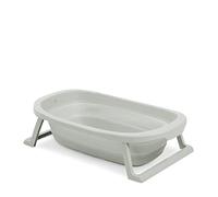 hauck Baignoire Bébé avec Siège Wash N Fold M Baignoire Pliable Bébé jusqu'à 16 kg, Bouchon Change de Couleur à Température Élevée, Bassin de Douche Portable, Drainage Rapide - Vert