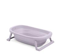 hauck Baignoire Bébé avec Siège Wash N Fold M Baignoire Pliable Bébé jusqu'à 16 kg, Bouchon Change de Couleur à Température Élevée, Bassin de Douche Portable, Drainage Rapide - Lila