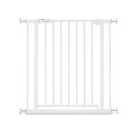 hauck Barrière Sécurité Enfant Open N Stop 2 (Largeur 75 à 80 cm) - Sans Percage, Ouverture Bilatèrale à 1 Main, Verrouillage Manuel - Métal Blanc