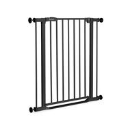 Hauck Barrière sécurité enfant Clear Step 2 – 75–80 cm, seuil ultra-plat, sans perçage – métal noir