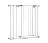 hauck Barrière de Sécurité pour Enfants Autoclose N Stop incl. Extension de 9 cm / de 84 à 89 cm / Sans Percage / Automatique / Métal / blanc