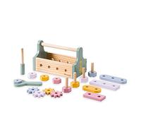 hauck Caisse à Outils Enfant Learn to Repair, Jouet Bois (Certifié FSC®) - Dès 2 Ans, Jeux d'Imitation, Apprentissage, Jouet d'Éveil, Bricolage, Motricité Fine, Coordination - Transportable
