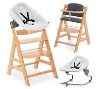hauck Chaise Haute Bébé Alph avec Siège Nouveau-né Premium - Natural