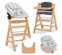 hauck Chaise Haute Bébé Alpha Move avec Siège Nouveau-né Eco - Natural