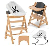 hauck Chaise Haute Bébé Alpha Move avec Siège Nouveau-né Premium - Natural