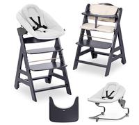 hauck Chaise Haute Bébé Bet avec Siège Nouveau-né Premium - Dark Grey