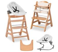 hauck Chaise Haute Bébé Bet avec Siège Nouveau-né Premium - Natural
