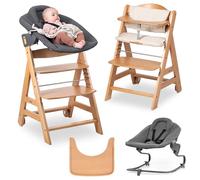 hauck Chaise Haute Bébé Bet avec Siège Nouveau-né Premium - Natural