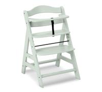 Hauck Chaise haute bébé Alpha Plus – Évolutive dès 6 mois, Harnais 5 points, Bois FSC – Menthe