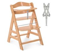 hauck Chaise Haute Bébé Évolutive Alpha+ Bois jusqu'à 90 kg, Natural