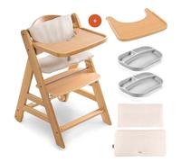 hauck Chaise Haute Bébé Évolutive Alpha Move Set jusqu'à 90 kg - Beige