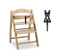 hauck Chaise Haute Bébé Évolutive Arketa Bois Robuste jusqu'à 130 kg, Chêne