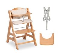 hauck Chaise Haute Bébé Évolutive Beta+ Bois avec Roues, Natural